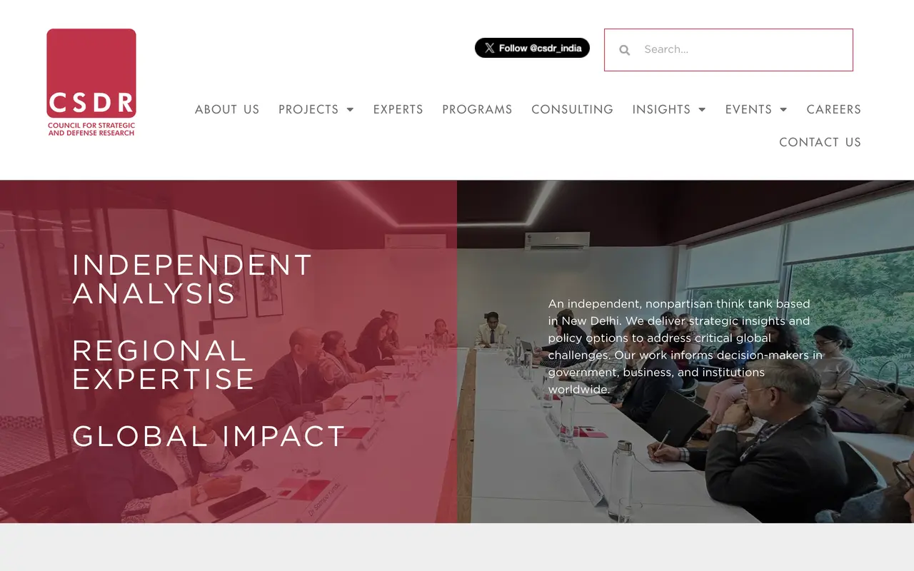 CSDR - A research, events and expert platform for a defence think tank