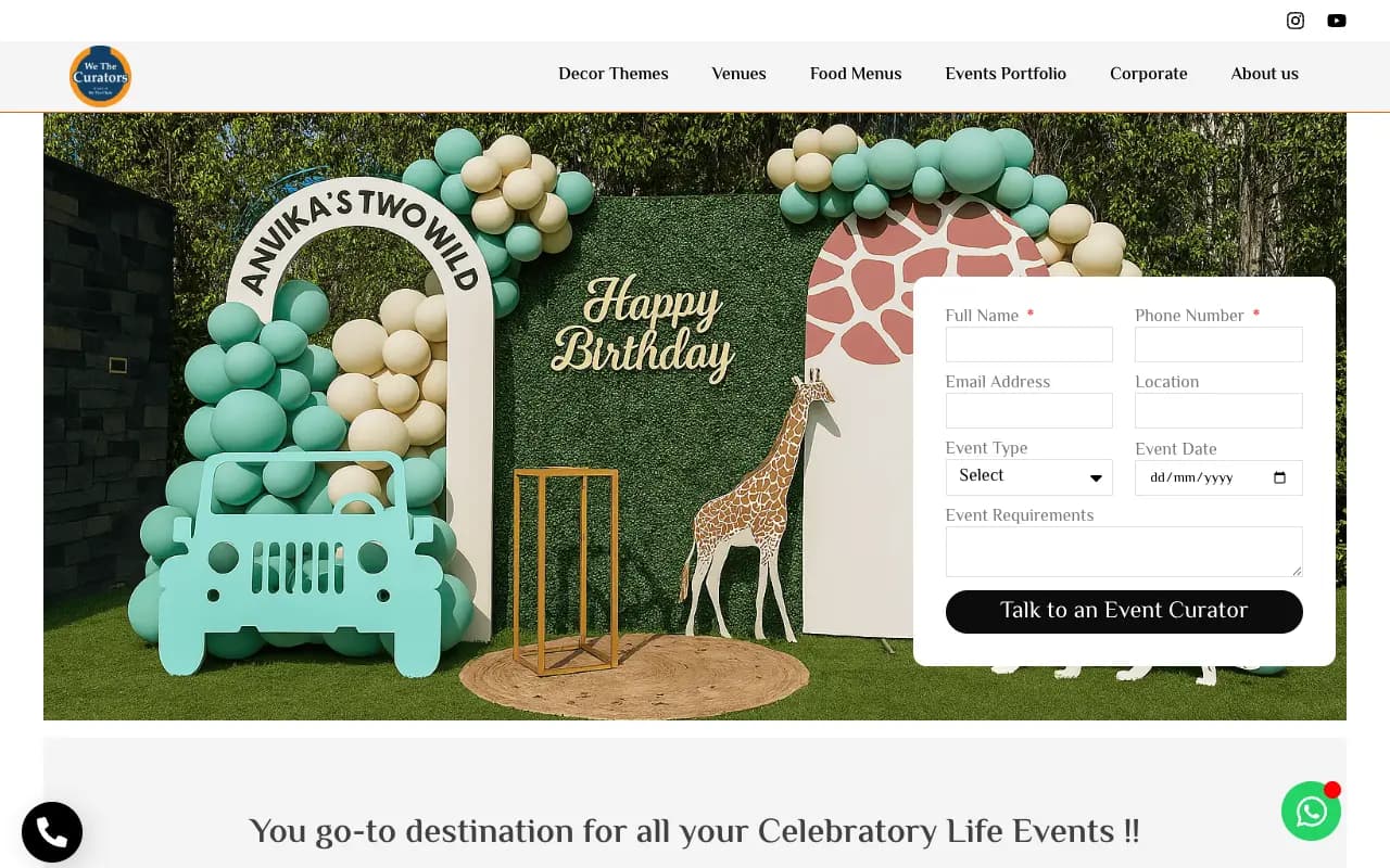 We The Curators - An events and exhibitions platform for an art curation studio